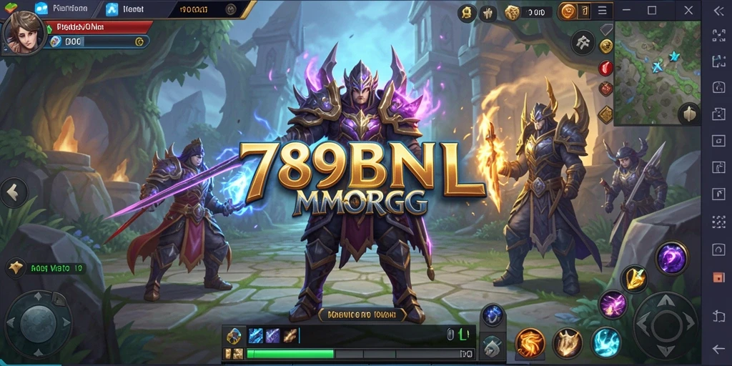 Screenshot gameplay 789BNL yang menampilkan pertarungan epik di dunia MMORPG.