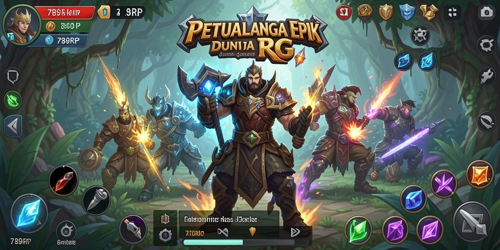 Tampilan gameplay 789RP yang menarik dalam petualangan RPG.