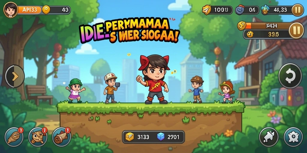 Tampilan gameplay seru dan menawan dari API33.