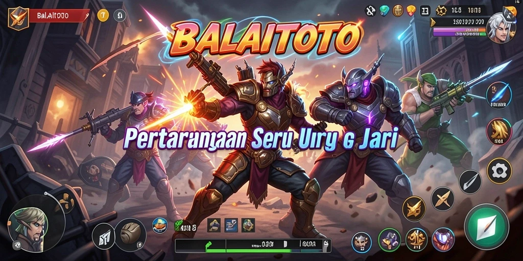 Tampilan seru dari pertarungan dalam BALAITOTO dengan banyak aksi.