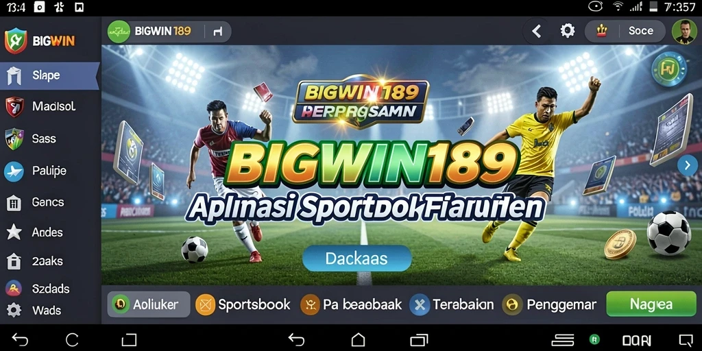 Tampilan utama gameplay Sportsbook BIGWIN189 yang menarik.