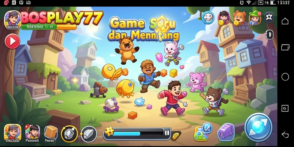 Tampilan gameplay <strong>BOSPLAY77</strong> yang menakjubkan dan penuh teka-teki.
