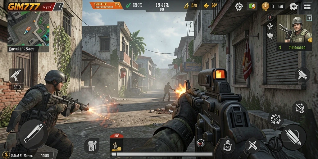 Tampilan aksi seru dalam gameplay GIM777 yang mendebarkan.