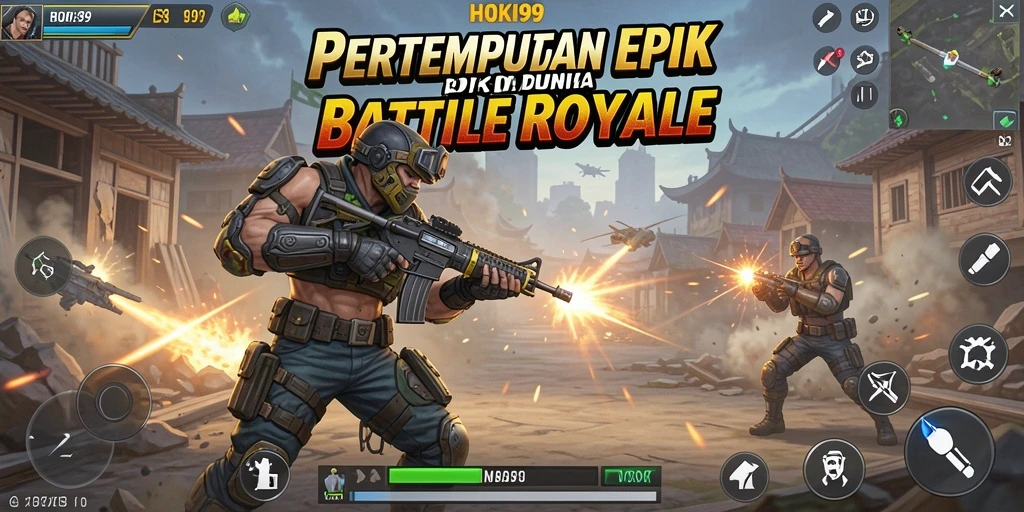 Screenshot utama HOKI99 menunjukkan aksi pertempuran sengit antara para pemain.