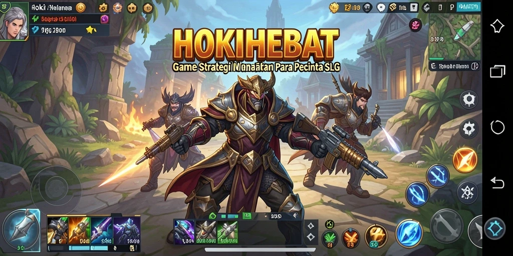 Tangkapan layar HOKIHEBAT yang menunjukkan aksi strategi mendebarkan.