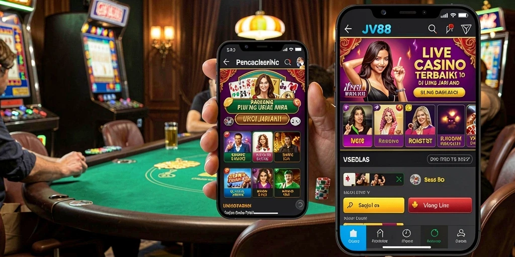 Tampilan gameplay langsung dari JV88 yang interaktif dan mengasyikkan.
