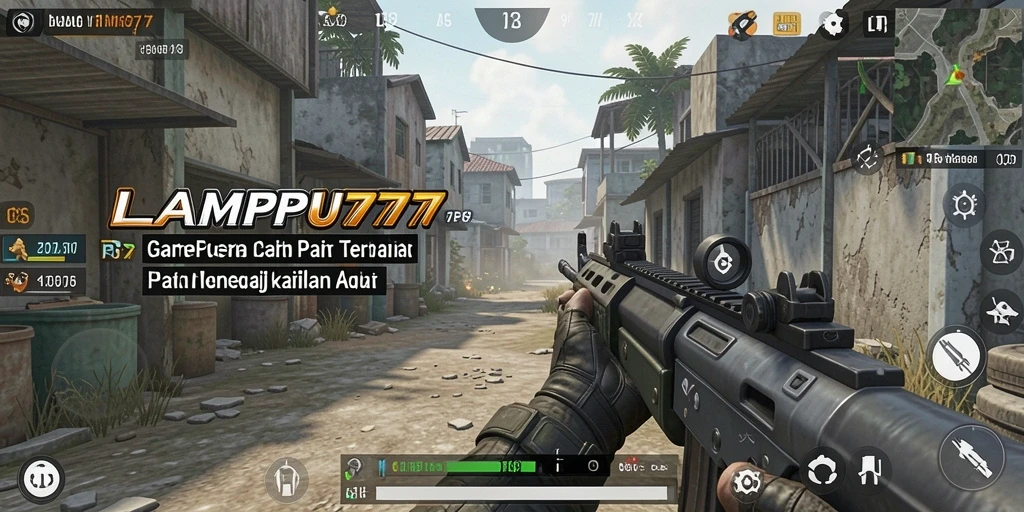 Tampilan gameplay LAMPU777 dengan aksi FPS yang seru dan mendebarkan.