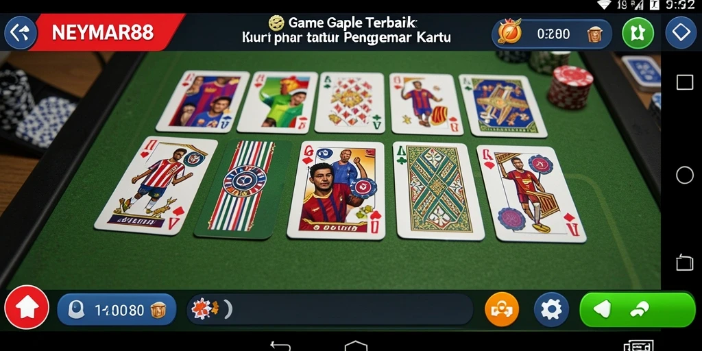 Tampilan gameplay seru dalam NEYMAR88 yang menampilkan pertarungan kartu.