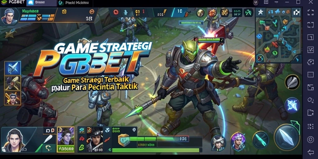 Tampilan gameplay PGBET dengan pertempuran strategi yang mendebarkan.