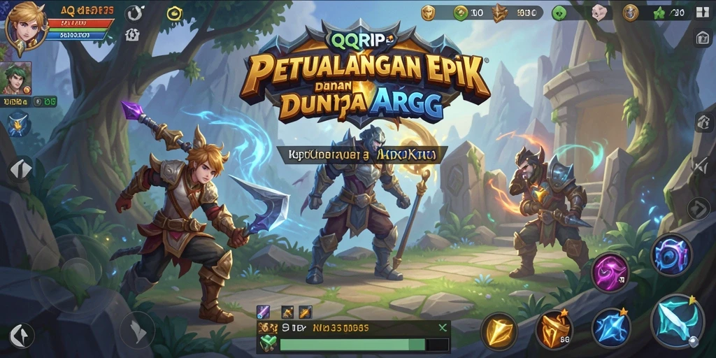 Tampilan menakjubkan dari gameplay ARPG QQRP.