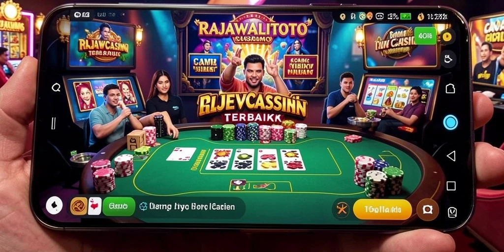 Screenshot gameplay <strong>RAJAWALITOTO</strong> yang menampilkan dealer live dalam aksi.