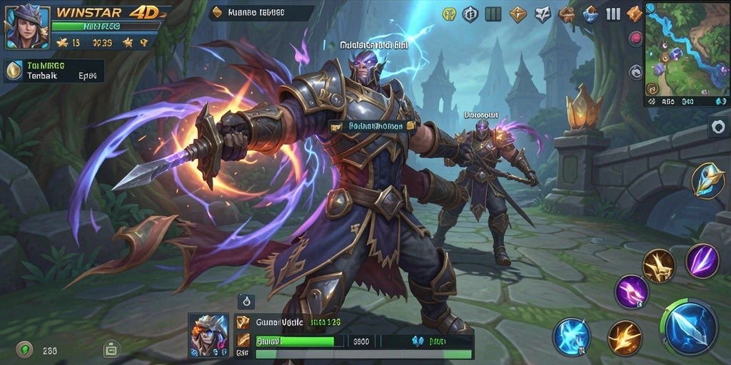 Screenshot gameplay <strong>WINSTAR4D</strong> yang menampilkan petualangan seru di dunia MMORPG.